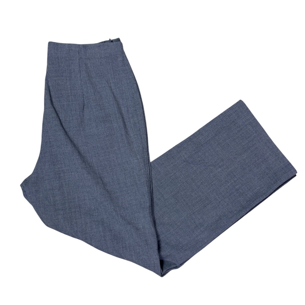 Banana Republic Dress Pants Womens 8 Gray Italian Wool Stretch Side Zip 537557